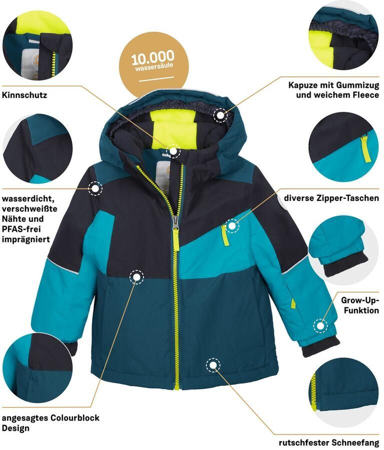 First instinct by killtec Ski-jack FISW 42 MNS SKI JCKT Functionele jas: waterdicht colourblock mouwen verlengbaar - Foto 2