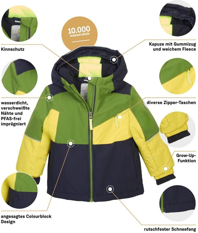 First instinct by killtec Ski-jack FISW 42 MNS SKI JCKT Functionele jas: waterdicht colourblock mouwen verlengbaar - Foto 2