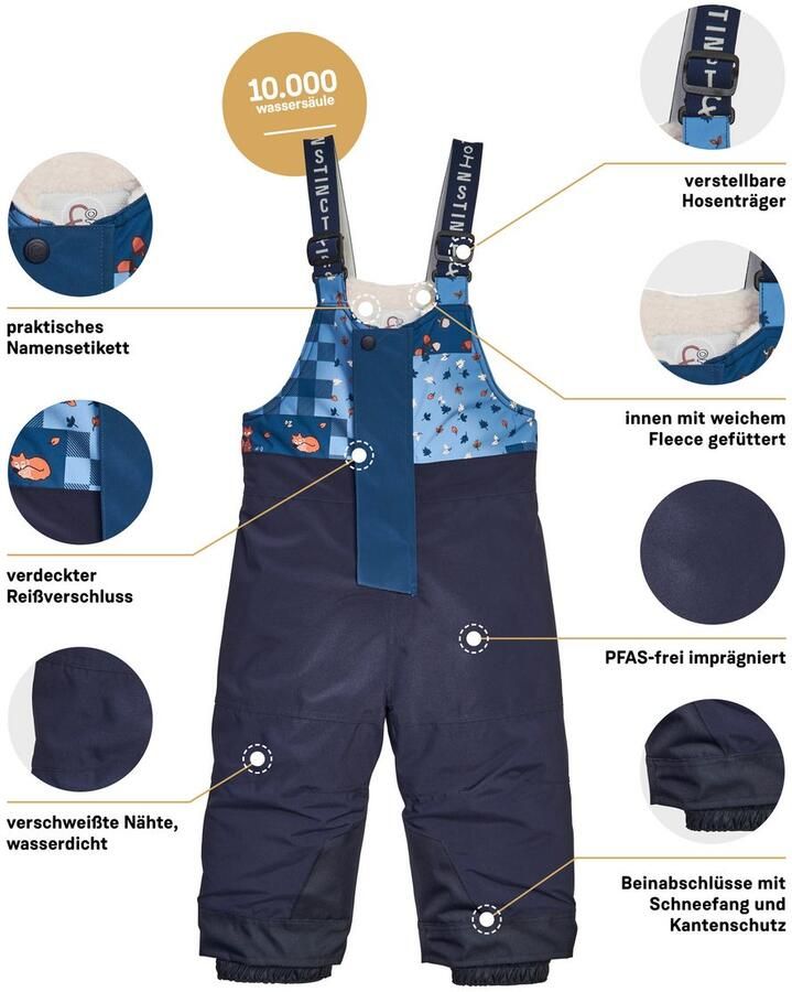 First instinct by killtec Skibroek FISW 44 MNS SKI PNTS Water- en winddichte sneeuwbroek met verstelbare banden