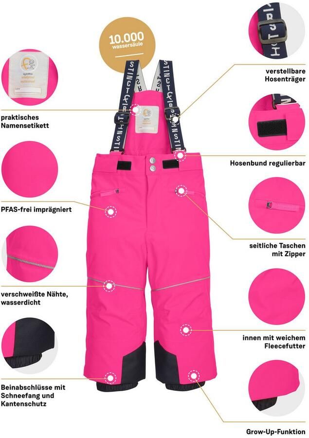 First instinct by killtec Skibroek FISW 48 MNS SKI PNTS Water- en winddichte sneeuwbroek met grow-up-functie en PFAS-vrij