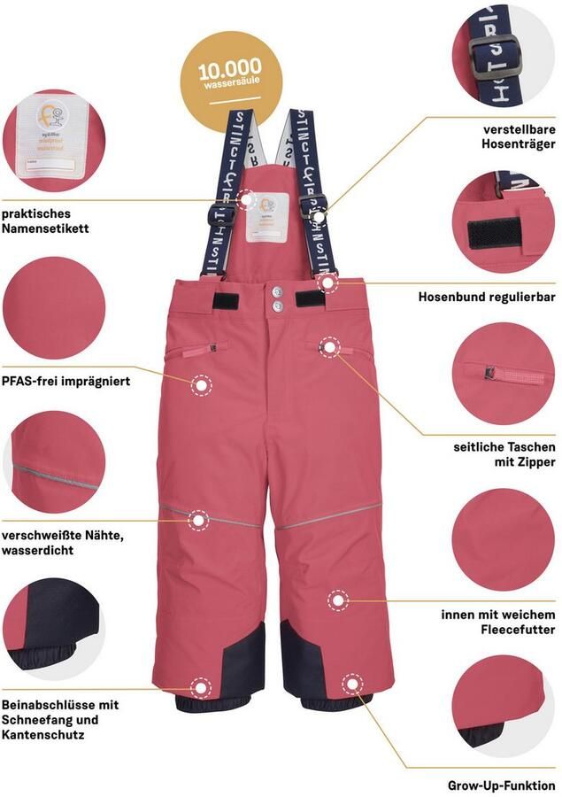 First instinct by killtec Skibroek FISW 48 MNS SKI PNTS Water- en winddichte sneeuwbroek met grow-up-functie en PFAS-vrij