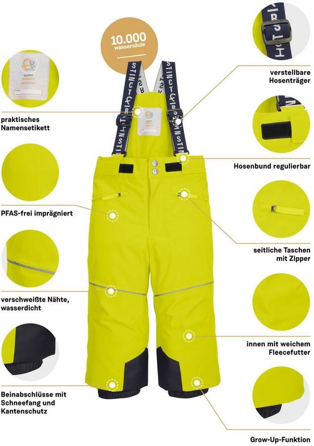 First instinct by killtec Skibroek FISW 48 MNS SKI PNTS Water- en winddichte sneeuwbroek met grow-up-functie en PFAS-vrij