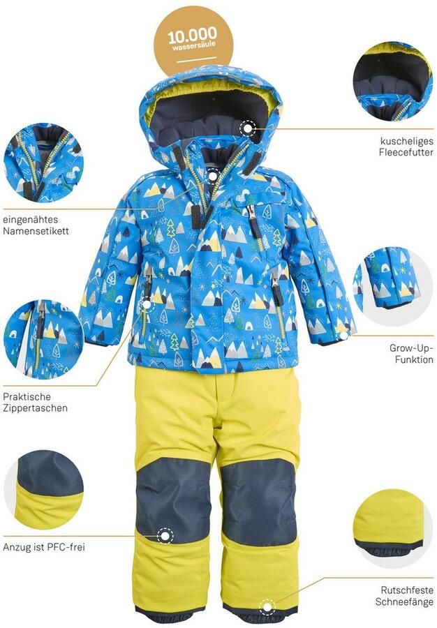 First instinct by killtec Skipak FISW 34 MNS JCKT AND PNTS 3-in-1 skikostuum: water- en winddicht ade d uitbreidbaar