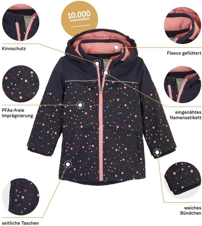 First instinct by killtec Softshell-jack FIOW 18 MNS SFTSHLL JCKT Waterafstotende softshelljack met fleece stijlvol en functioneel