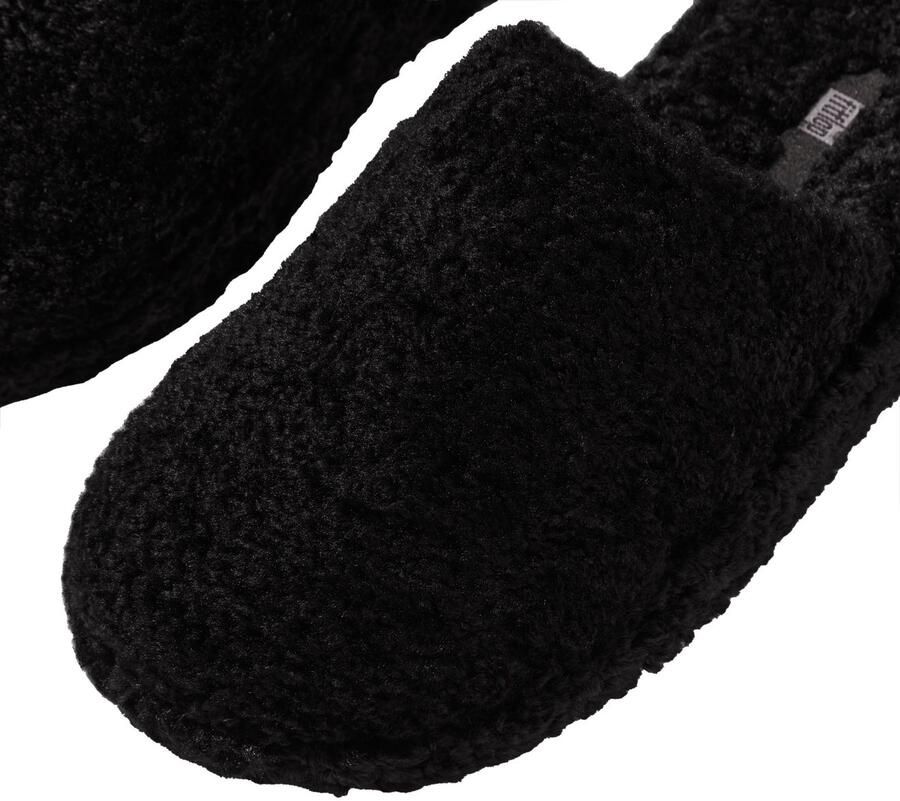 Fitflop Pantoffels IQUSHION D-LUXE PADDED TEDDY SLIPPER MULES - Foto 2