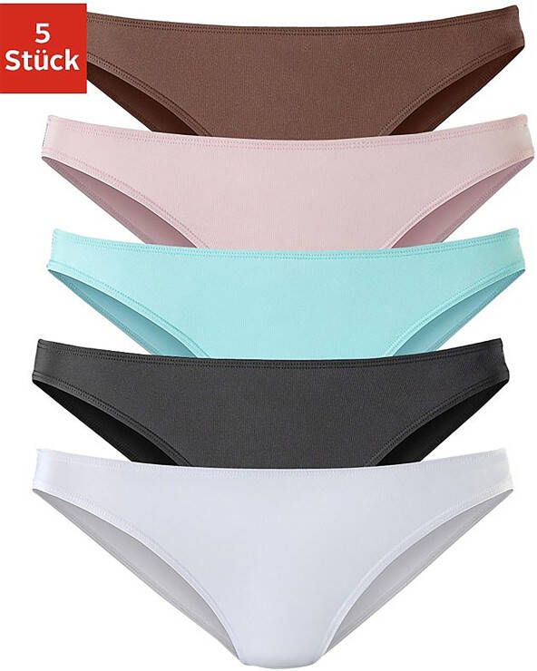 H.I.S Bikinibroekje van zachte microvezelkwaliteit (5 stuks Set van 5)