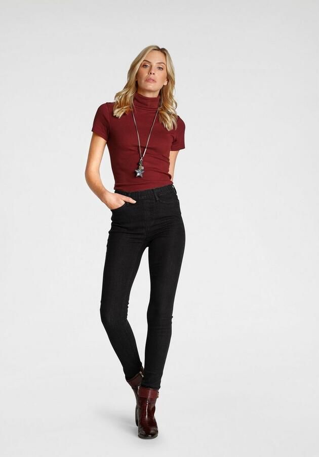 Flashlights Jeggings strakke pasvorm skinny jeans used-look-wassing hoge taille (Set van 2) - Foto 4