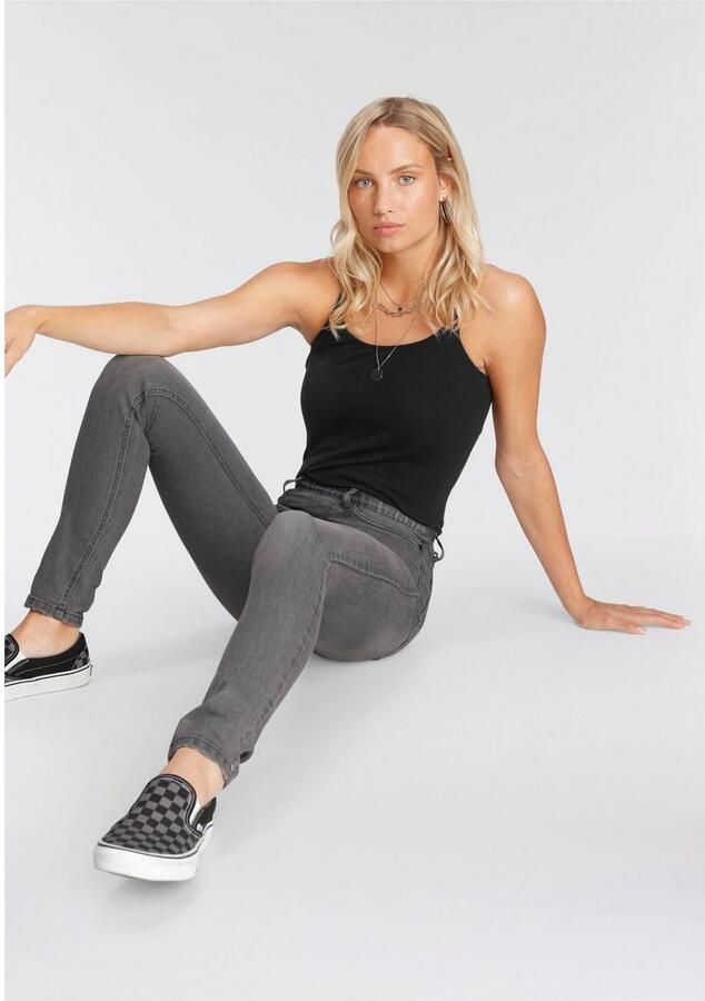 Flashlights Jeggings strakke pasvorm skinny jeans used-look-wassing hoge taille (Set van 2) - Foto 3