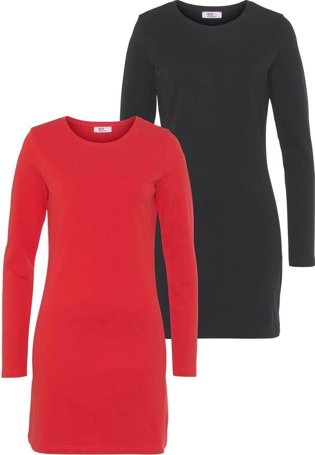 Flashlights Jerseyjurk figuurvolgende snit van interlock-stof langarm (set 2-delig 2 stuks) - Foto 13