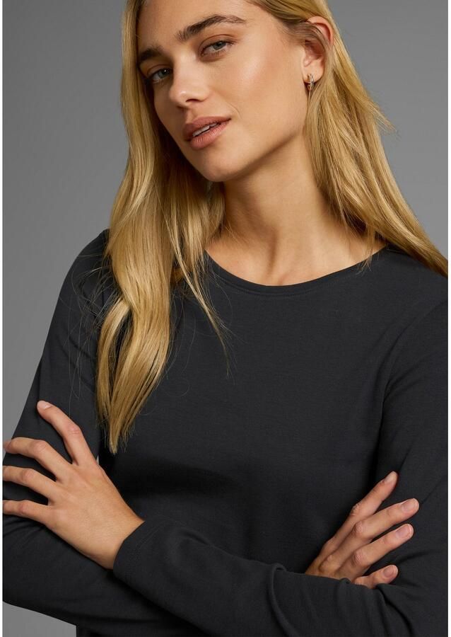 Flashlights Jerseyjurk figuurvolgende snit van interlock-stof langarm (set 2-delig 2 stuks)