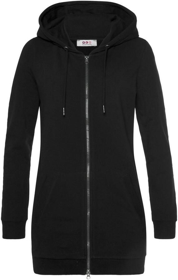 Flashlights Sweatvest in een lang model met een rits - Foto 8