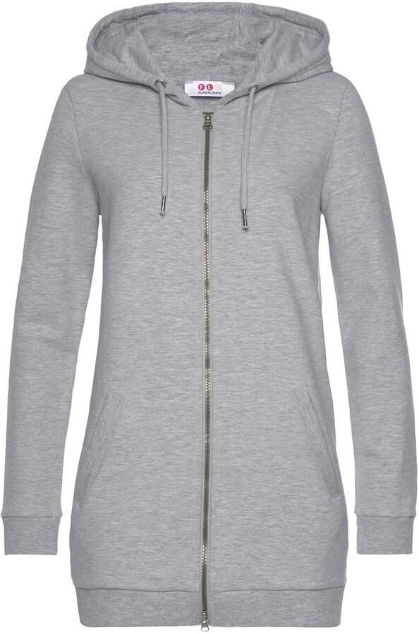 Flashlights Sweatvest in een lang model met een rits - Foto 10