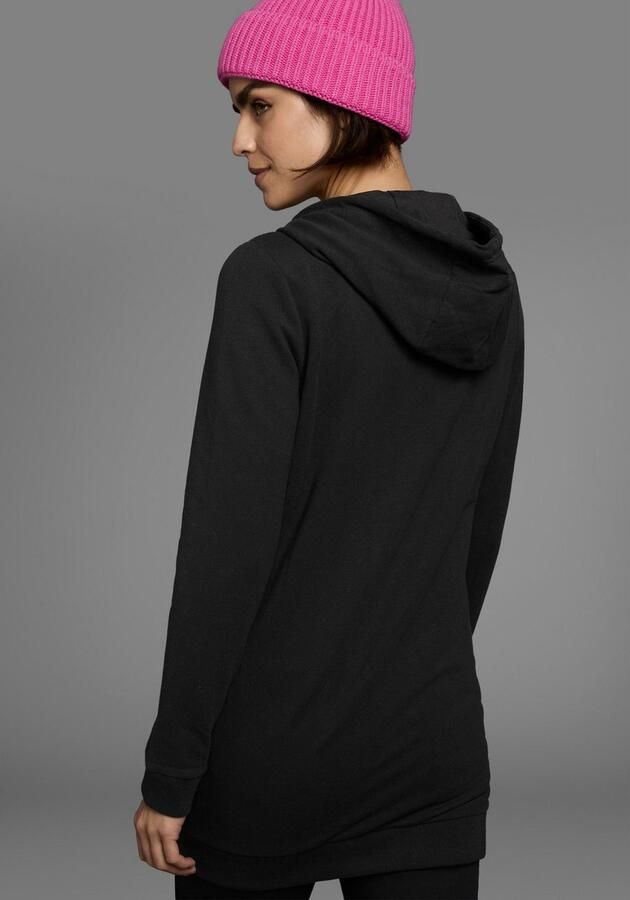 Flashlights Sweatvest in een lang model met een rits - Foto 4