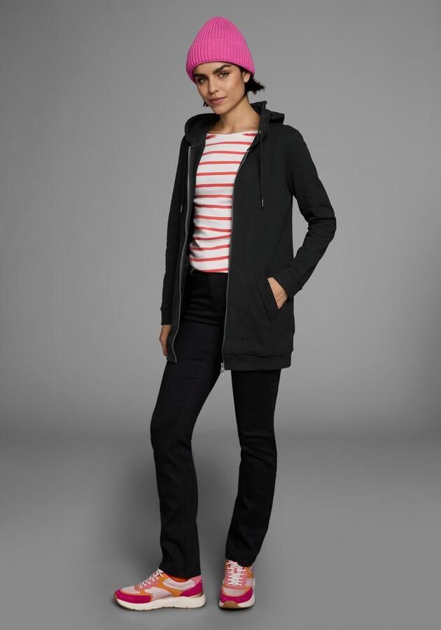 Flashlights Sweatvest in een lang model met een rits - Foto 5