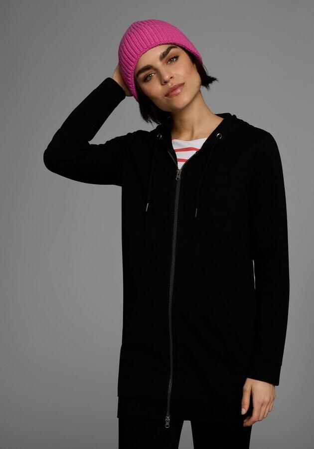 Flashlights Sweatvest in een lang model met een rits - Foto 7