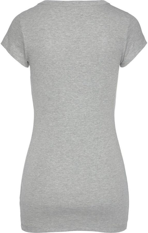 Flashlights T-shirt figuurvolgende snit effen ronde hals (Set van 2) - Foto 8