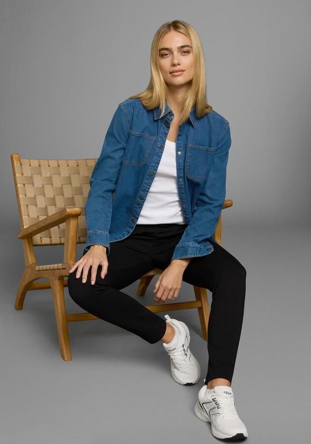 Flashlights T-shirt figuurvolgende snit effen ronde hals (Set van 2) - Foto 11