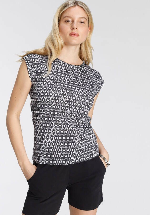 Flashlights Shirt met korte mouwen met voor kort en achter lang-zoom