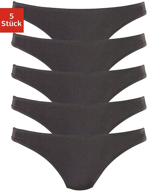 H.I.S String van zachte microvezelkwaliteit (5 stuks Set van 5)