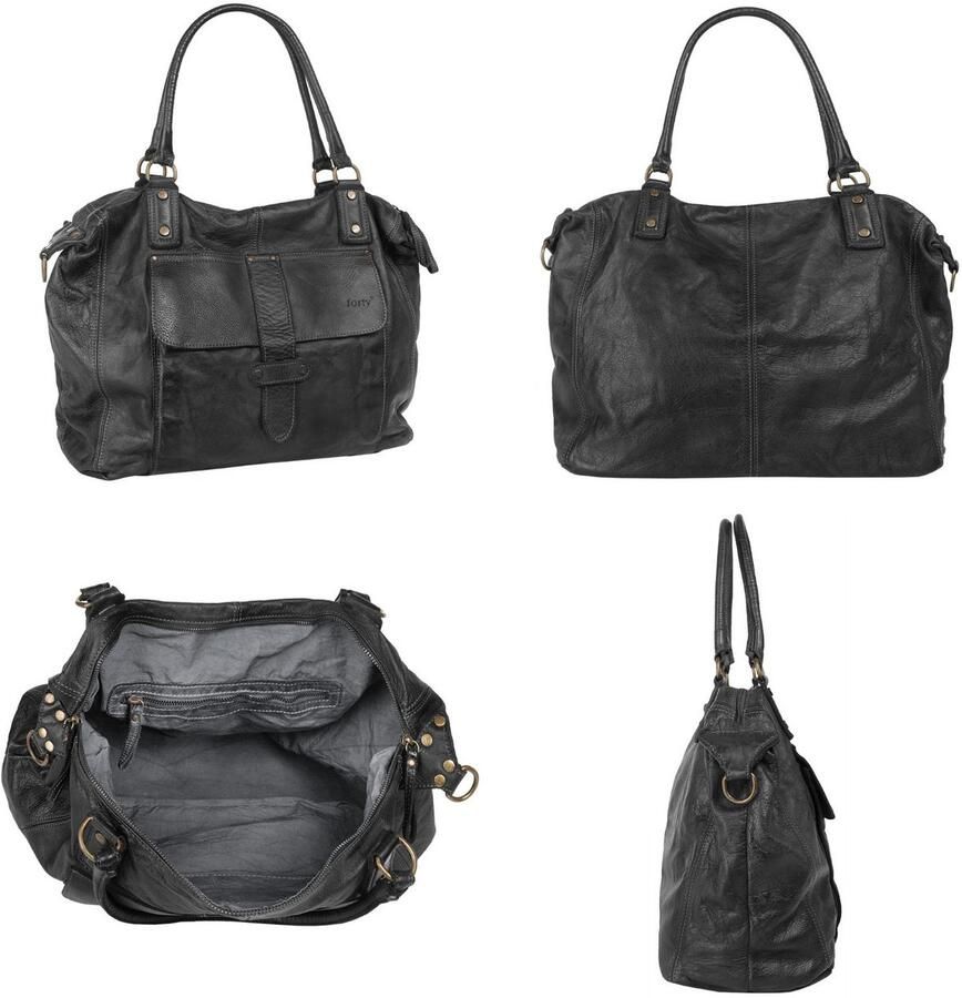 Forty Degrees Shopper echt leer made in italy