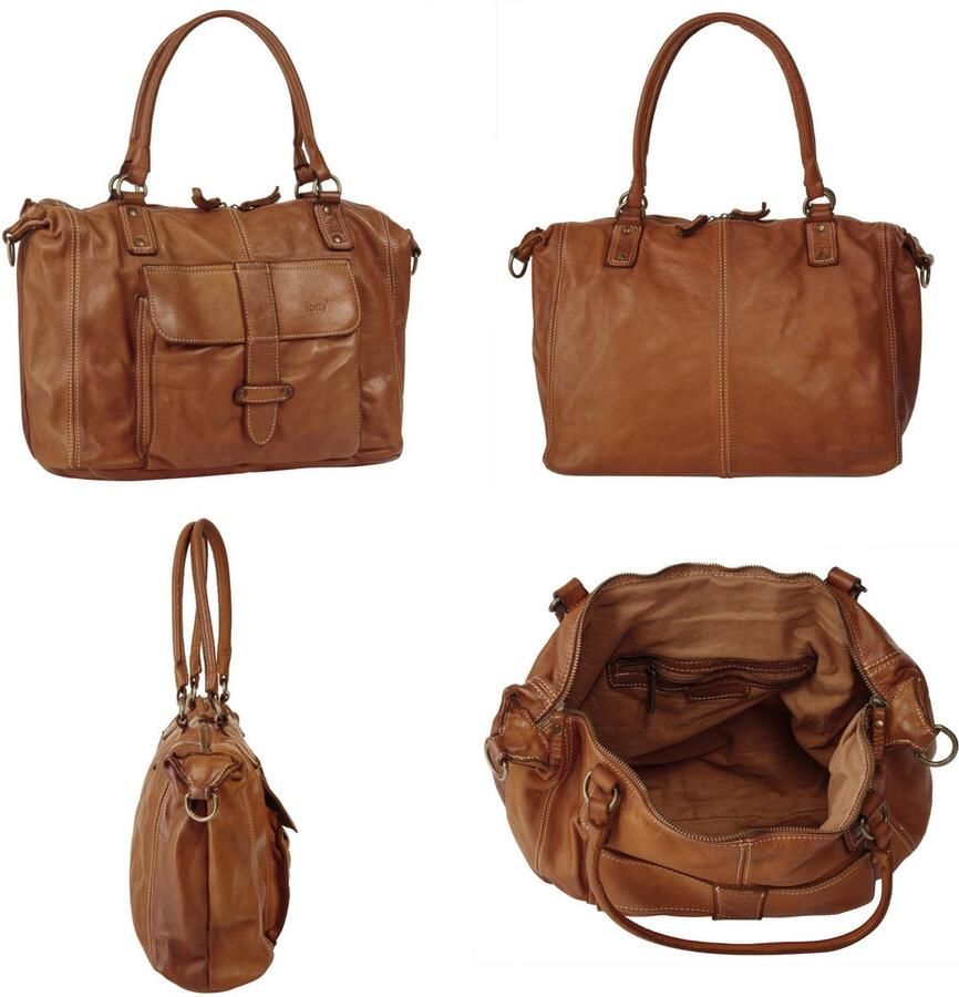 Forty Degrees Shopper echt leer made in italy