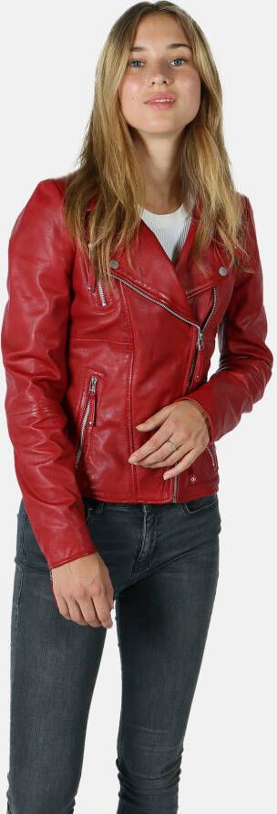 Freaky Nation Leren jack Biker Princess met schuine ritssluiting
