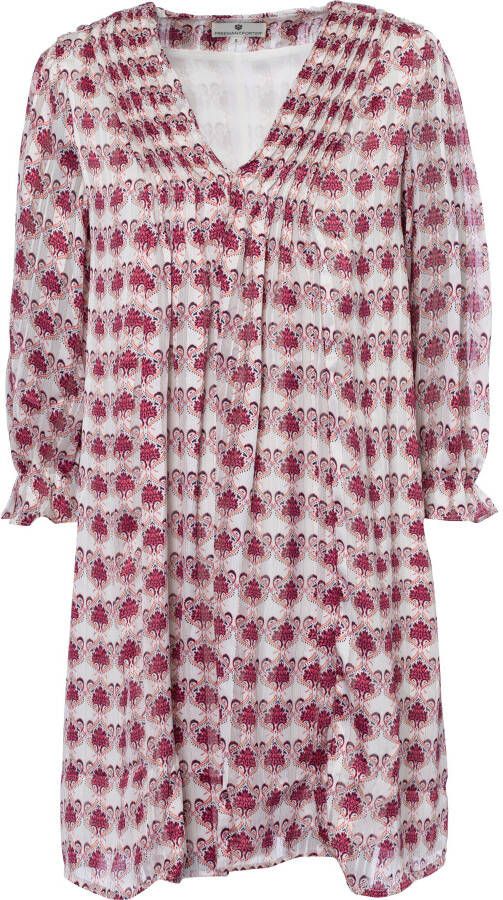 Freeman T. Porter Chiffonjurk Juna Orient met goudkleurige metaaldraden