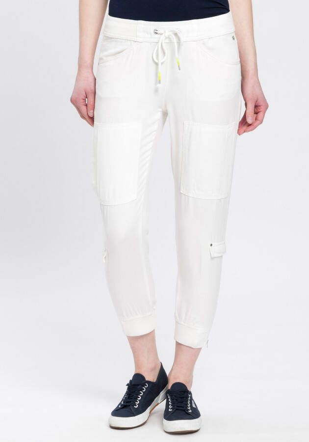 Freeman T. Porter Comfortbroek Celine Smooth met decoratie-kleppen