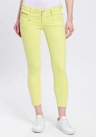 Freeman T. Porter Slim fit jeans Alexa cropped New Magic colour met decoratieve ritszakken