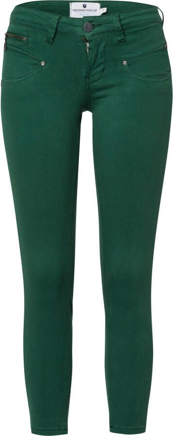 Freeman T. Porter Slim fit jeans Alexa cropped New Magic colour met decoratieve ritszakken