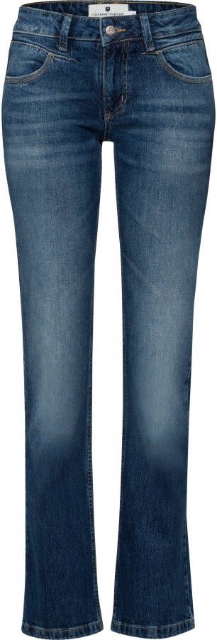 Freeman T. Porter Straight jeans met opvallende doogestikte naden