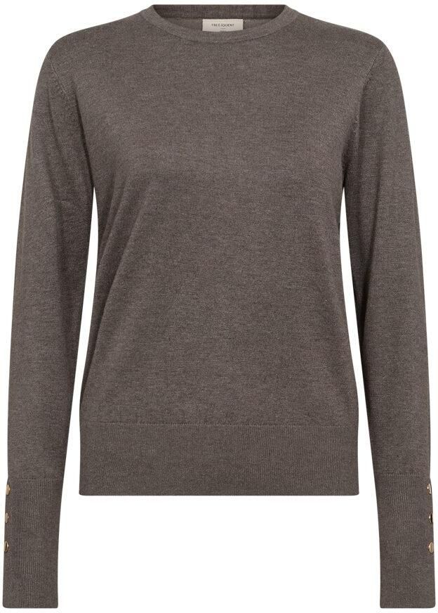 FREEQUENT Gebreide trui FQKATIE met decoratieve knopen - Foto 2