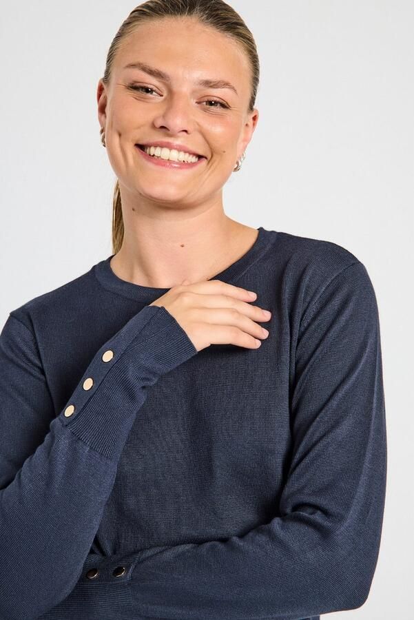 FREEQUENT Gebreide trui FQKATIE met decoratieve knopen