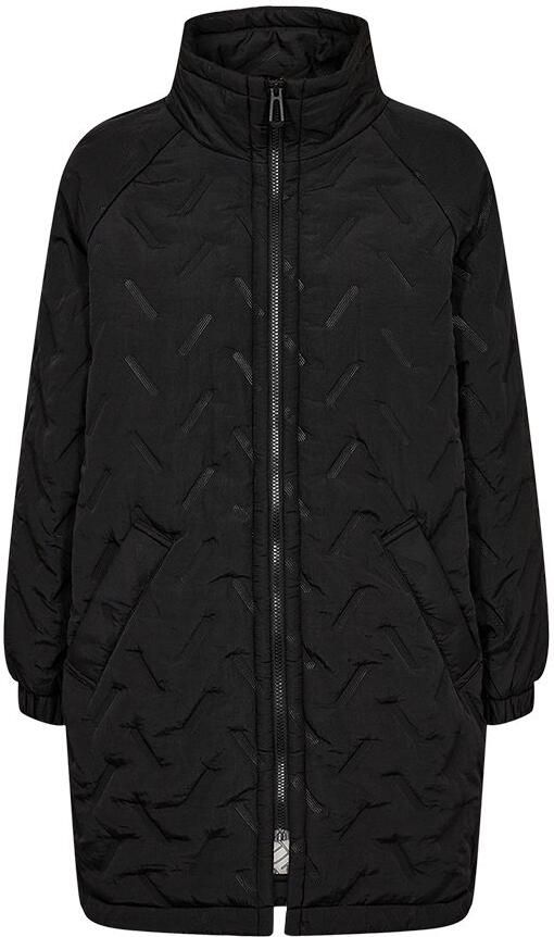 FREE QUENT Lange jas met opstaande kraag model 'Crown'