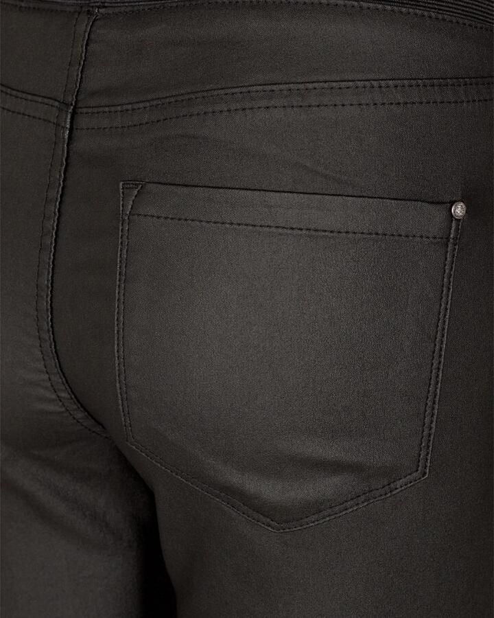 Freequent Gecoate Powerstretch Skinny Broek Zwart Black Dames