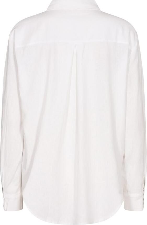 FREEQUENT Overhemdblouse FQLAVA-SH-SIMPLE van linnenmix met borstzak - Foto 2