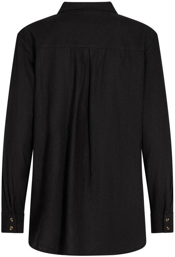 FREEQUENT Overhemdblouse FQLAVA-SH-SIMPLE van linnenmix met borstzak - Foto 2