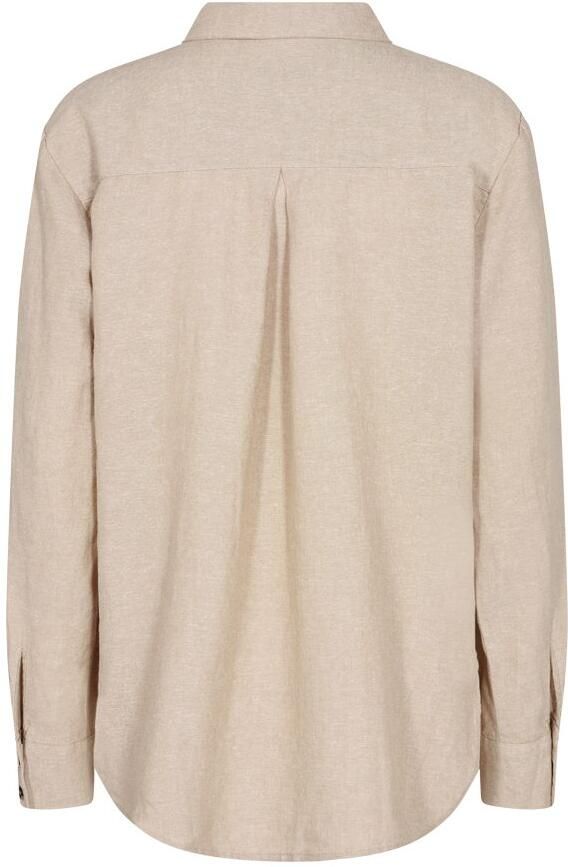 FREEQUENT Overhemdblouse FQLAVA-SH-SIMPLE van linnenmix met borstzak - Foto 2