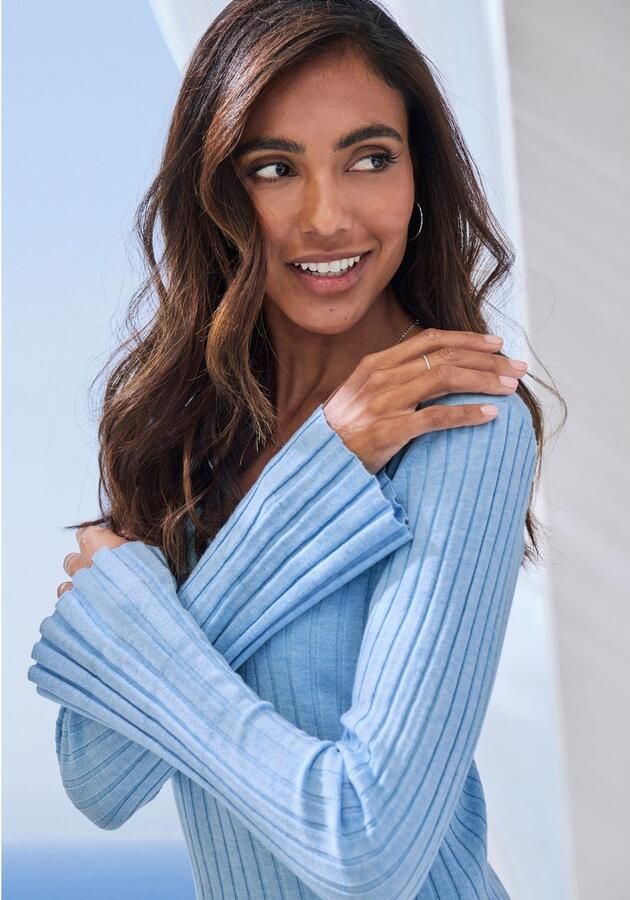 French Connection Gebreide jurk met licht uitlopende mouwen loungewear - Foto 2