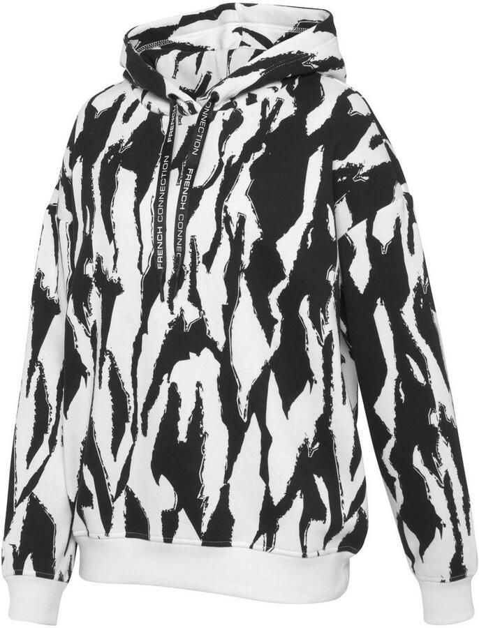 French Connection Hoodie in alloverprint loungewear