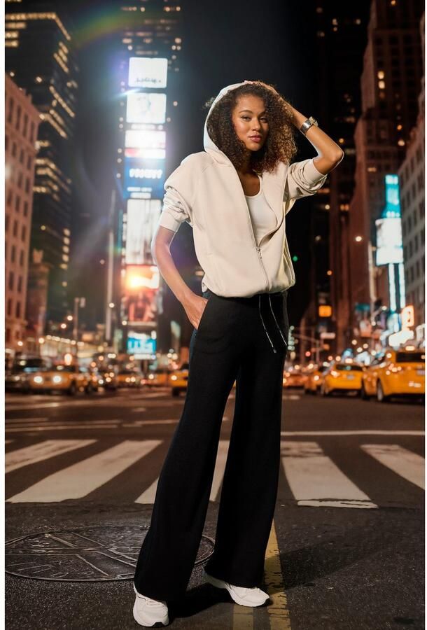 French Connection Loungebroek in geribde tricot-look - Foto 4