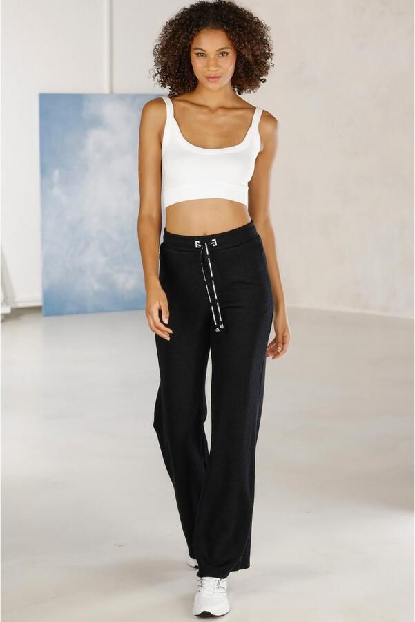 French Connection Loungebroek in geribde tricot-look - Foto 6