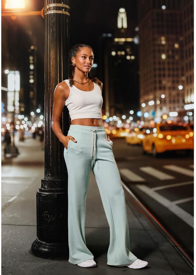 French Connection Loungebroek in geribde tricot-look - Foto 2