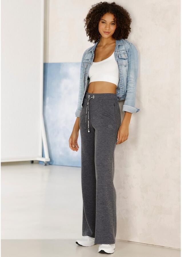 French Connection Loungebroek in geribde tricot-look - Foto 3