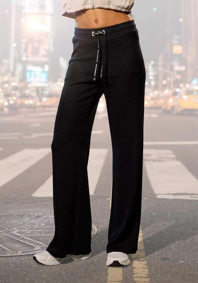 French Connection Loungebroek in geribde tricot-look - Foto 2