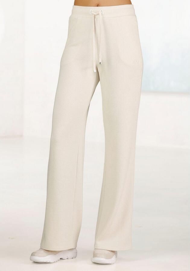 French Connection Loungebroek in geribde tricot-look - Foto 3