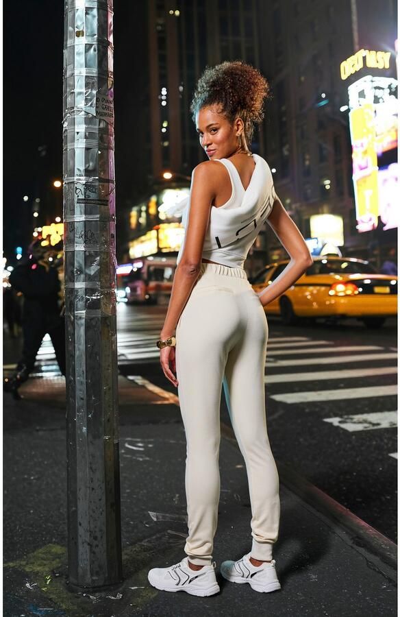 French Connection Loungebroek smalle sportieve vorm soepel vallend - Foto 6