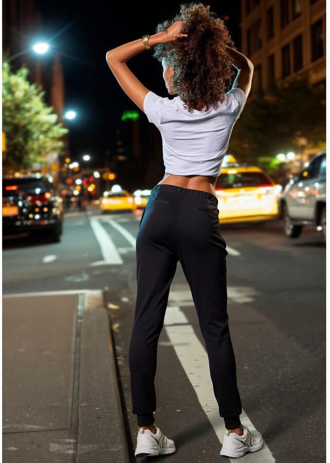 French Connection Loungebroek smalle sportieve vorm soepel vallend