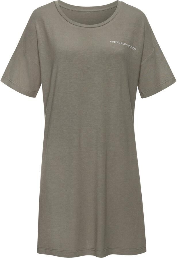 French Connection Nachthemd met grote logoprint op de rug - Foto 4