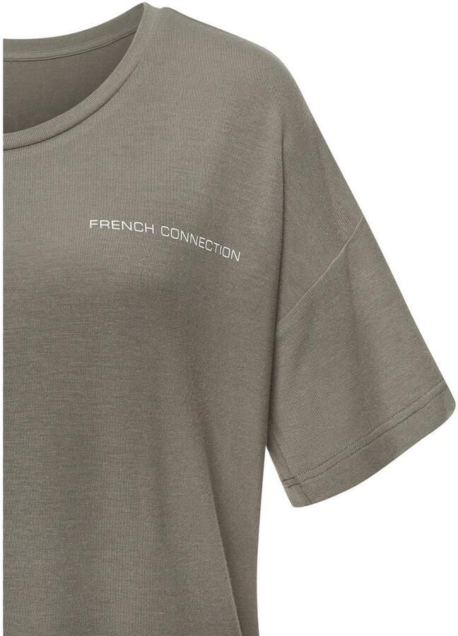 French Connection Nachthemd met grote logoprint op de rug